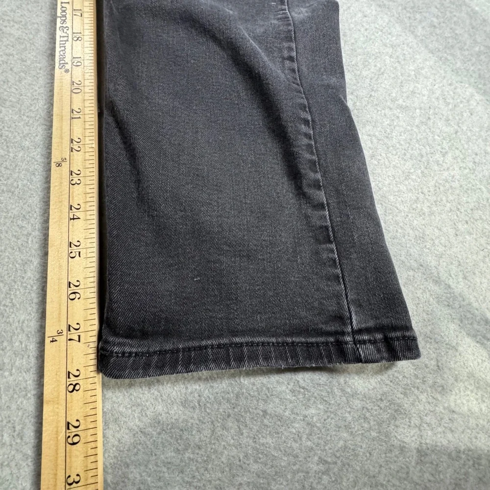 Levis 505 Regular Fit Jeans Mens 38x28 Faded Black Good Straight Leg Denim
